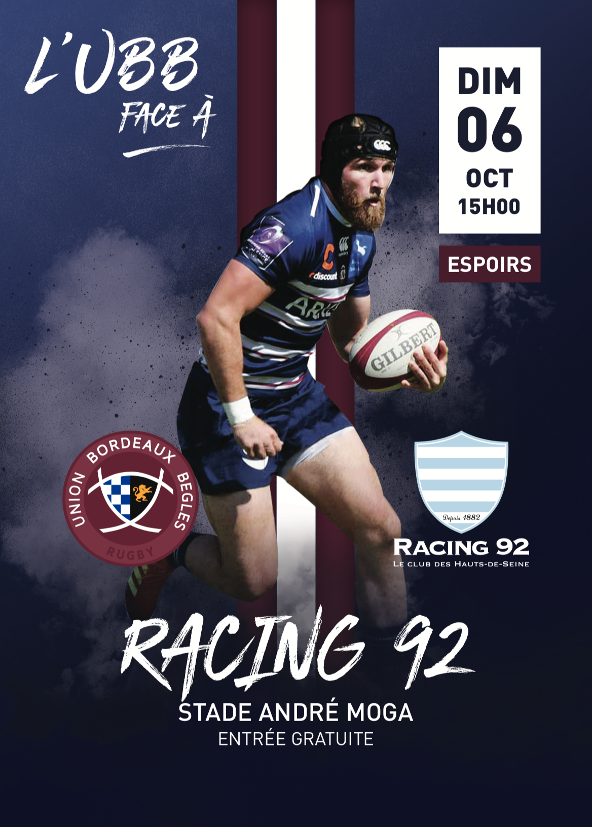 Affiche Espoirs UBB - Racing 92 2019-2020